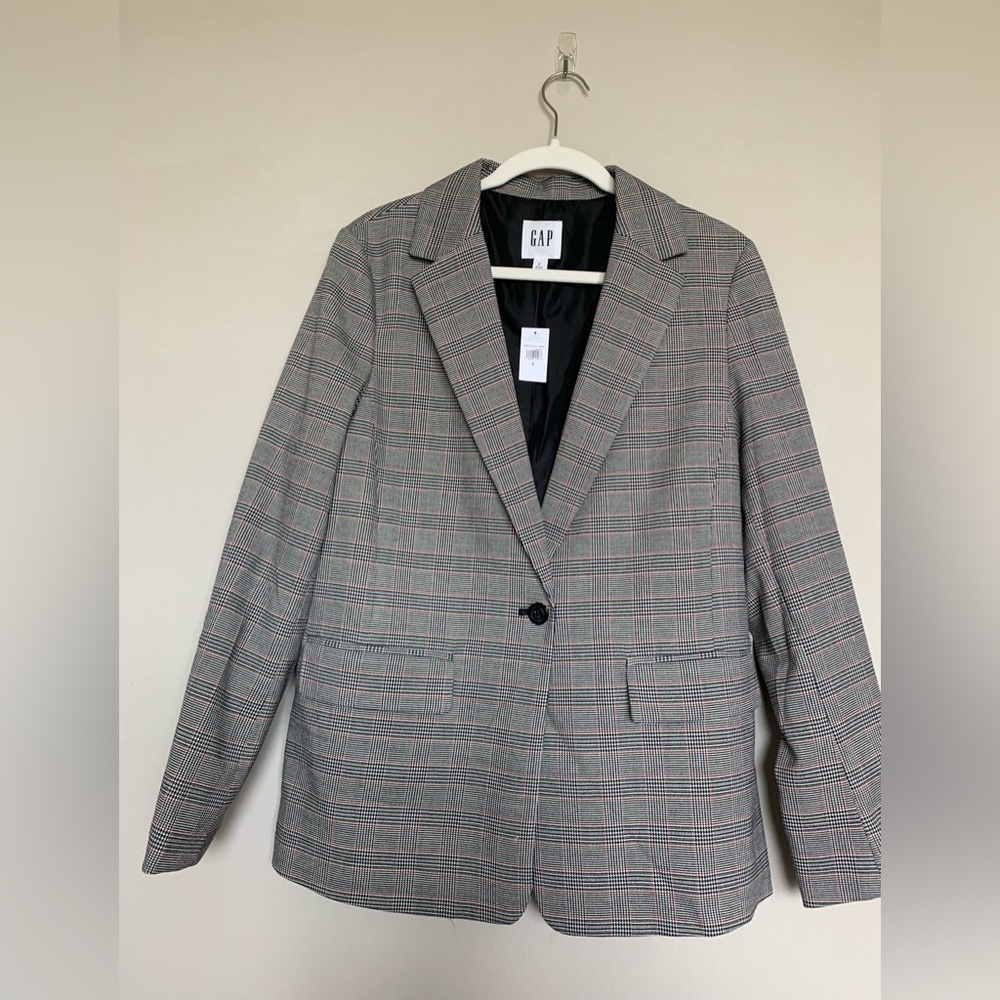 GAP Modern Blazer Glen Plaid